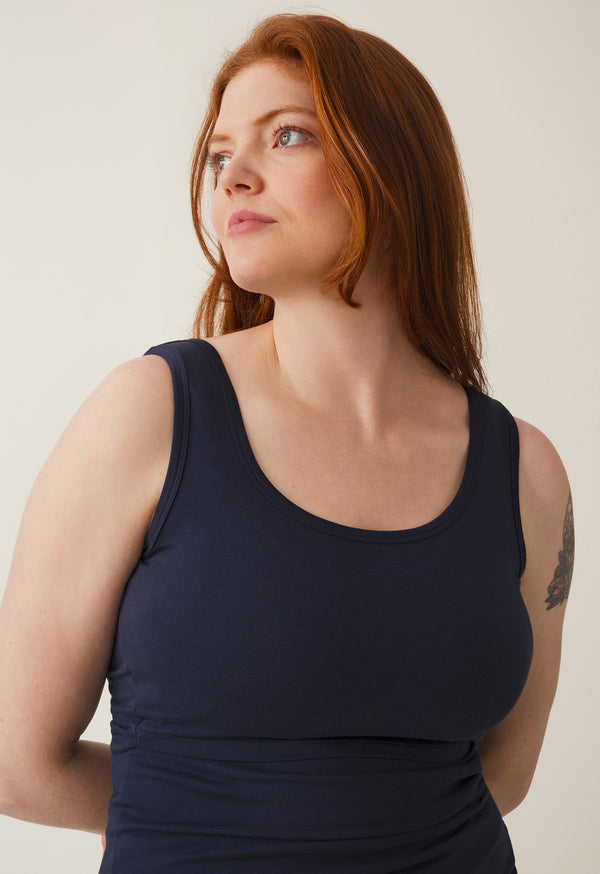Still-Tanktop dunkelblau