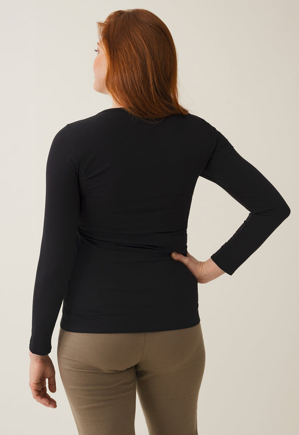 Still-Shirt langarm schwarz 1240
