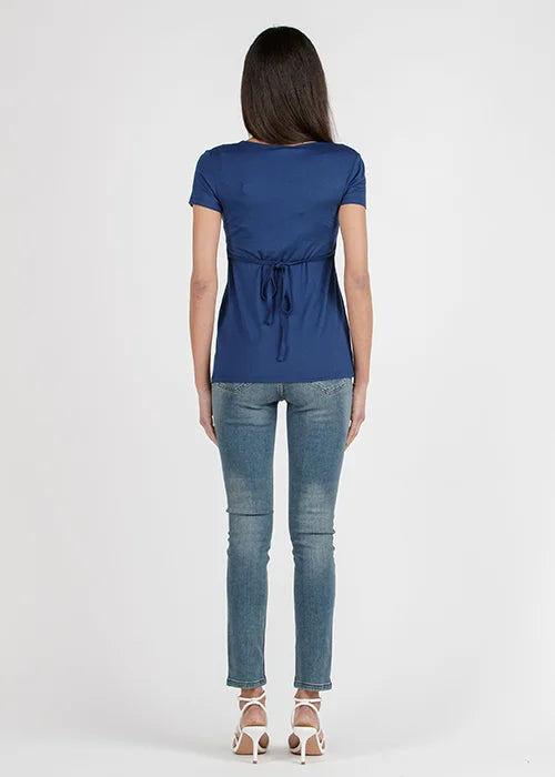 Umstands- & Stilloberteil MARGHERITA blau